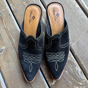 EUC Patricia Nash Batista Cowboy Cowgirl Western Mules Slides in Women's 8